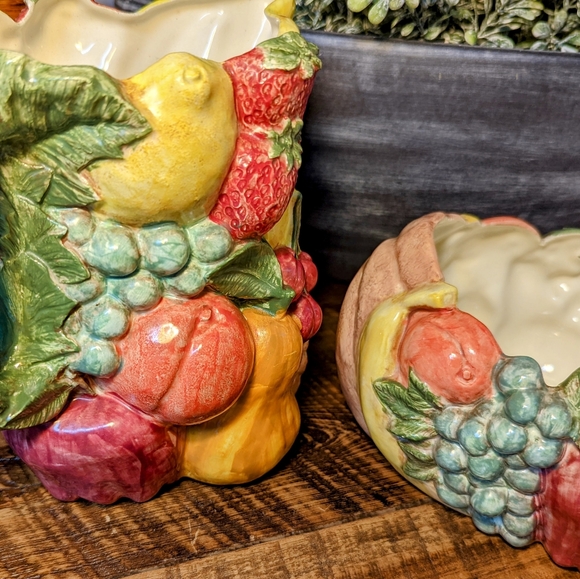 Vintage Nowell Mold Pitcher and Bowl Fruit - Picture 3 of 10